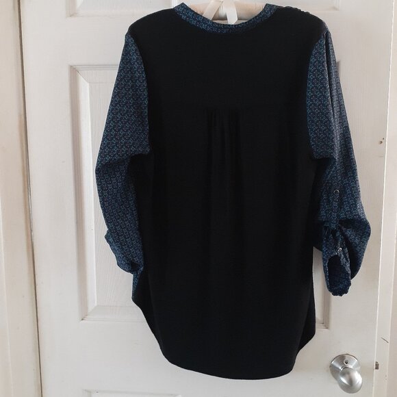 Daniel Rainn Blouse Purple and Blue Size Large - Picture 2 of 5